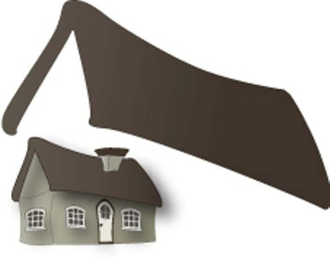 Dee's Distinctively Dimensional Dies - Summer Cottage Roof large